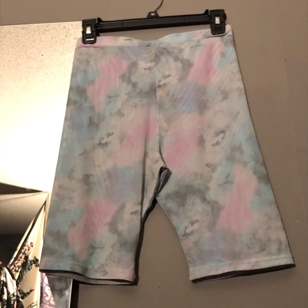 URBAN OUTFITTERS; Mesh TyeDye Bicycle Shorts